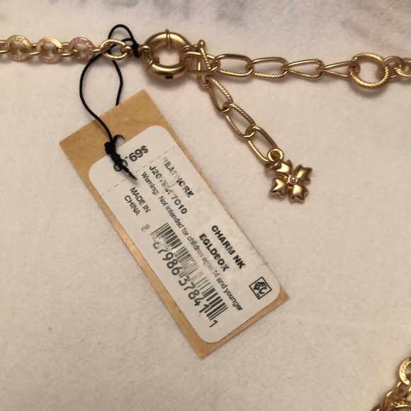 Patricia Nash Egyptian Gold & Silver Ox Finish Seashore Charm Necklace OS NWT - Picture 6 of 16